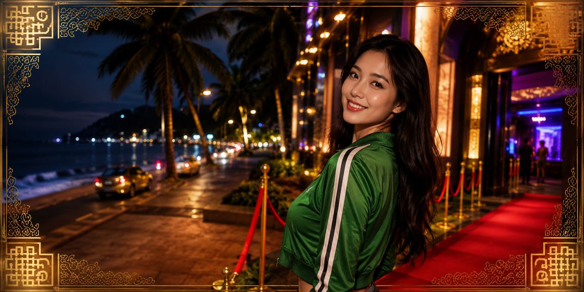 Khung cảnh casino hiện đại tại Mũi Né bên bãi biển